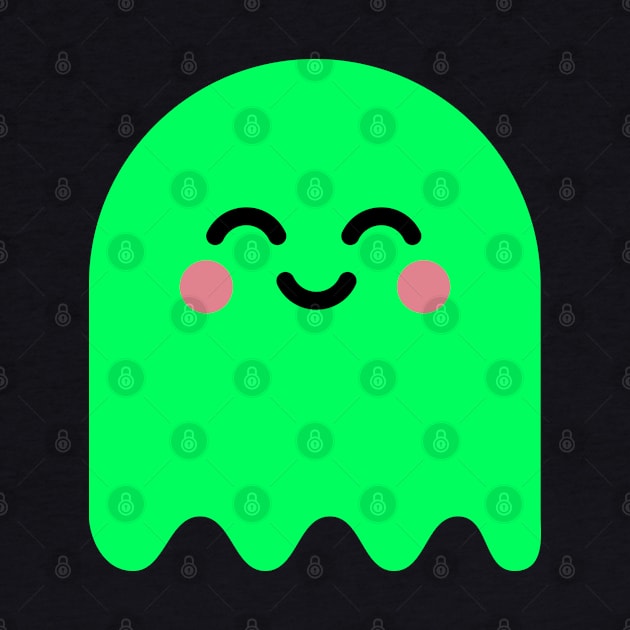 Cute Ghost Green Glow by vo_maria